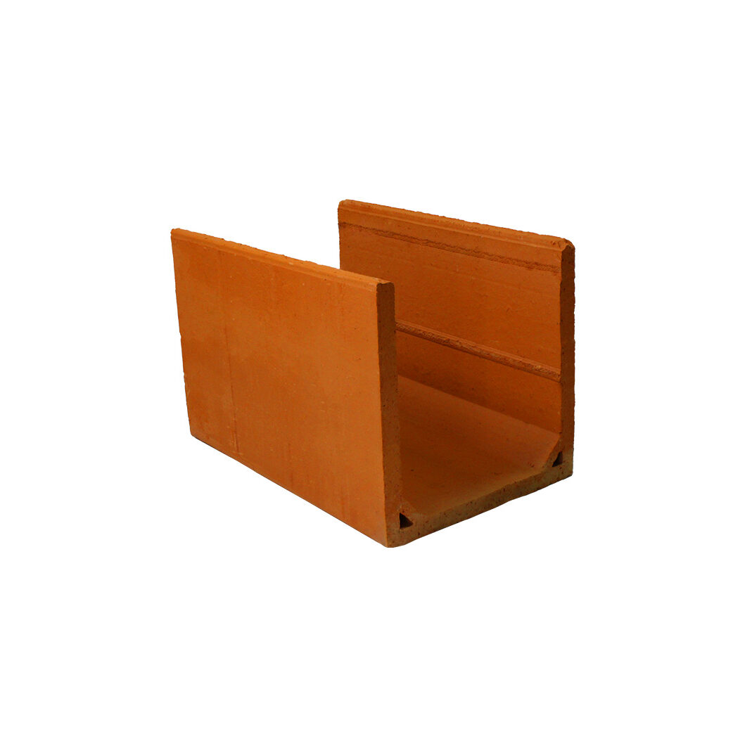 Canaleta U. 19 x 19 x 29 - Cerâmica Canella